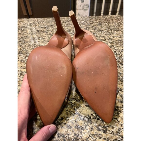 Authentic Coach Tan and Black Leather Pumps Size 10 MSRP $225 - Picture 7 of 9